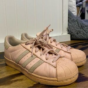 adidas Women's Sneakers in Soft Pink and Taupe